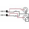 REDS AU5660 BX - Kabel 2 X Jack - 2 X XLR F 6M
