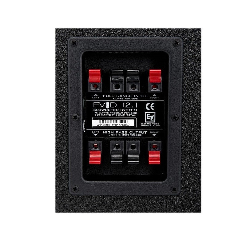 Electro Voice EVID 12.1 - inputs