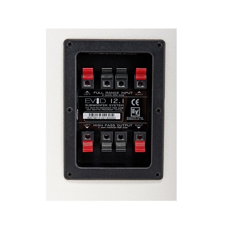 Electro Voice EVID 12.1W - inputs