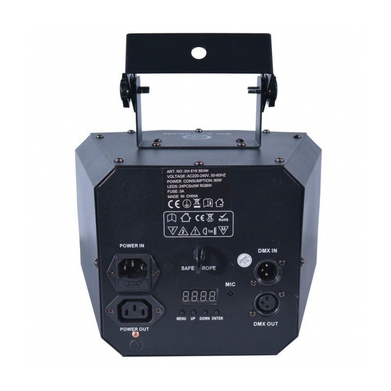 LIGHT4ME SIX EYE BEAM - mocny efekt beam LED + pilot