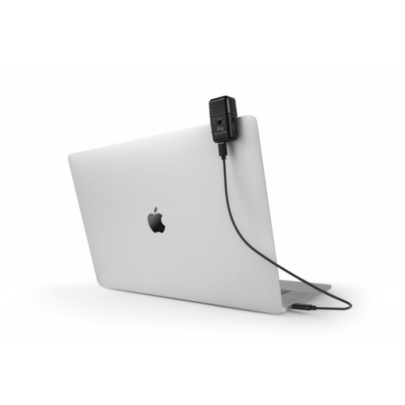 IK Multimedia iRig Mic Cast HD na laptopie