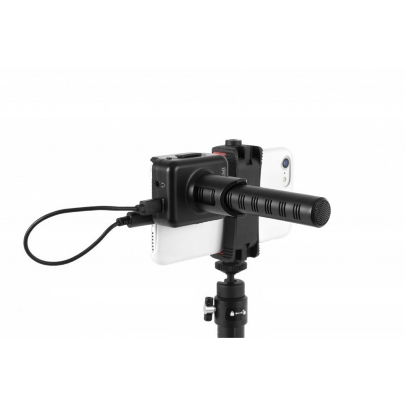 IK Multimedia iRig Mic Video na statywie