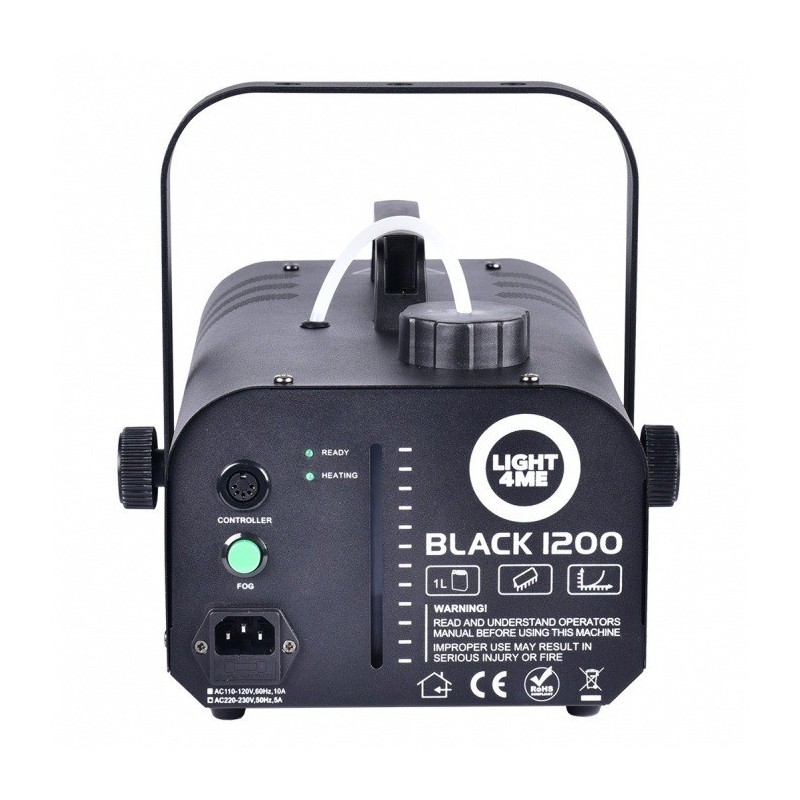 LIGHT4ME BLACK 1200 - wytwornica dymu, mgły