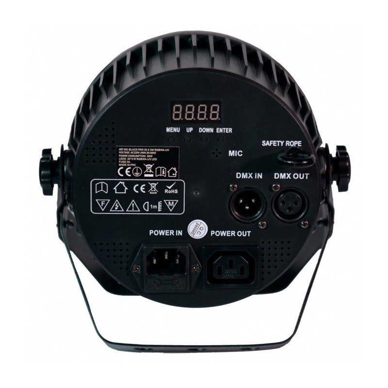 LIGHT4ME Blacks PAR 30x3W RGBA-UV - Par LED