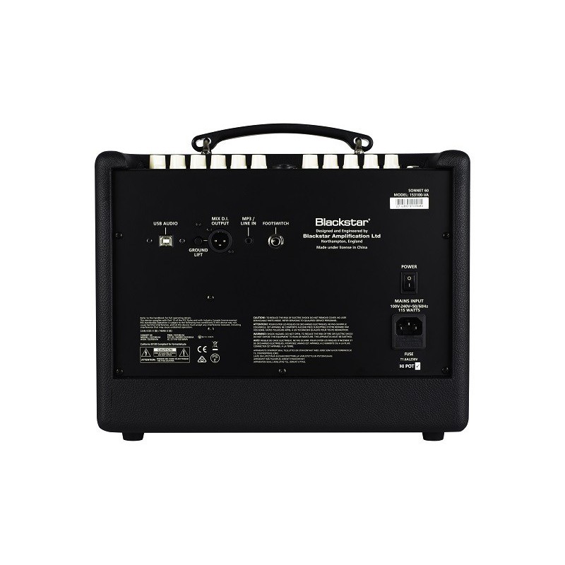 Blackstar Sonnet 60 Black -  rear