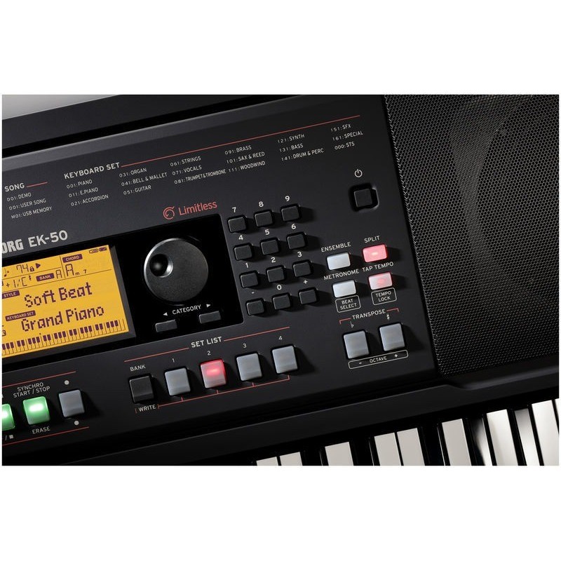 Korg EK-50 L - control buttons