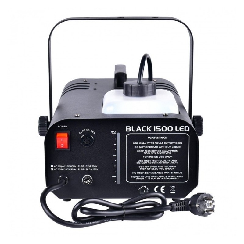 LIGHT4ME BLACK 1500 LED - wytwornica dymu, mgły
