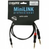 Klotz KY5-090 - kabel mini Jack - 2x Jack 0,9 m