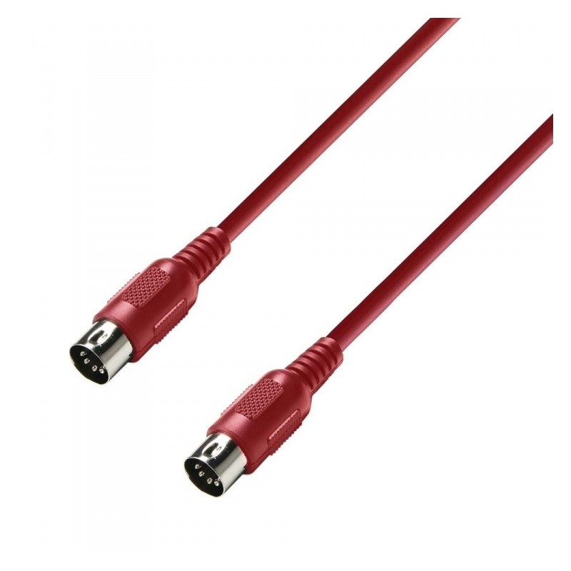 ADAM HALL K3MIDI0300RED - kabel midi 3 m