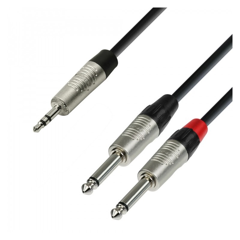 ADAM HALL K4YWPP0150 REAN - kabel mini Jack-2xJack 1,5M