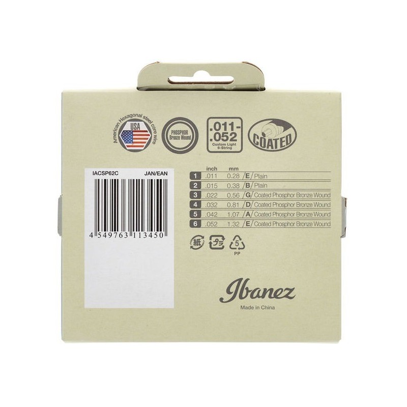 IBANEZ IACSP62C - Struny do akustyka 011-052