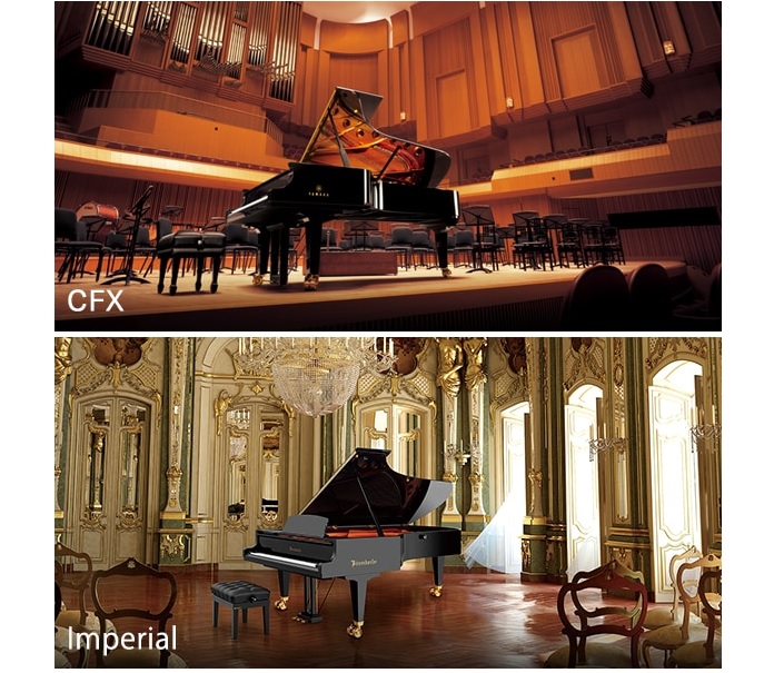 Piękne wykończenia Pianin cyfrowych