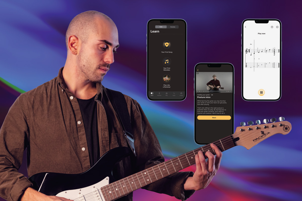 Yamaha Pacifica 012:Dostęp do aplikacji Frettelo
