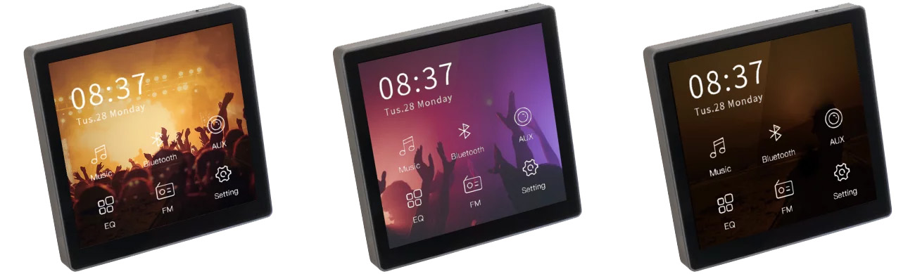 Laudio W20BT - Odtwarzacz ścienny z wyświetlaczem Bluetooth FM USB 2 x 20W