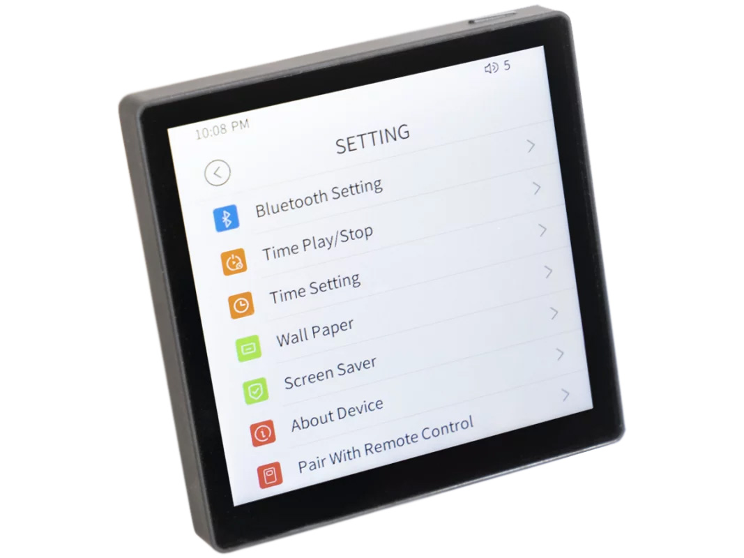 Laudio W20BT - Odtwarzacz ścienny z wyświetlaczem Bluetooth FM USB 2 x 20W