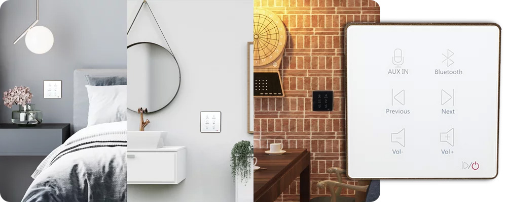 Laudio W10BT WH - Odtwarzacz ścienny Bluetooth