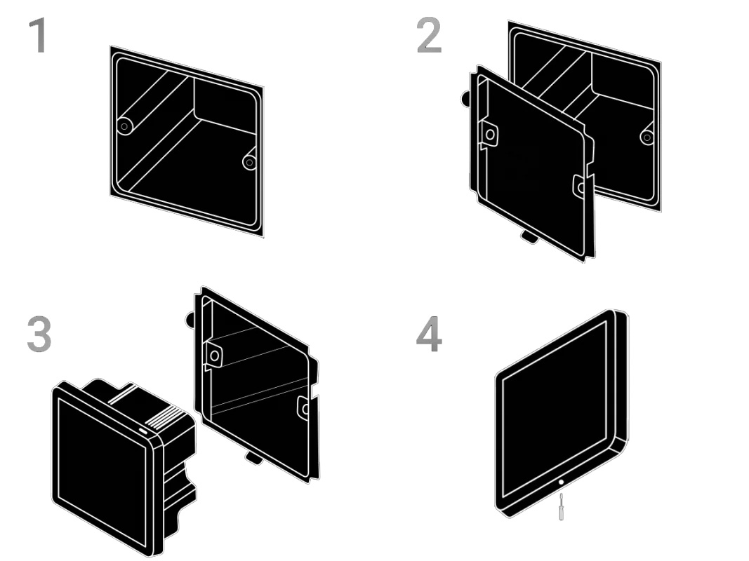 Laudio W10BT WH - Odtwarzacz ścienny Bluetooth