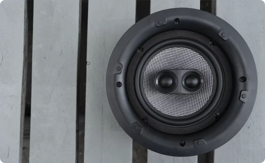 Laudio Ambient 6 PRO Stereo BK - Głośnik sufitowy stereo