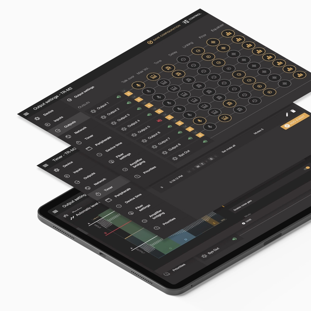 AUDAC AMP203 Dante - mini wzmacniacz stereo