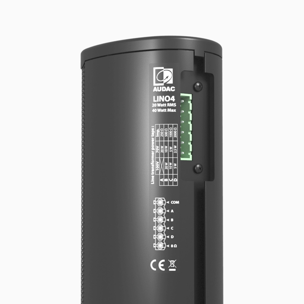 AUDAC LINO10/B - głośnik kolumnowy 10x2 - wersja czarna