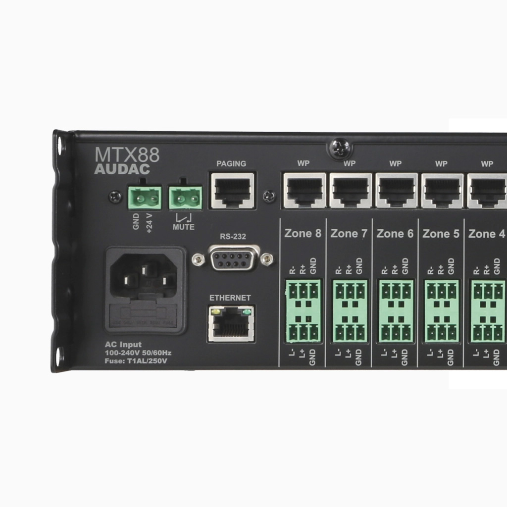 AUDAC MTX48 - 4-strefowa matryca audio