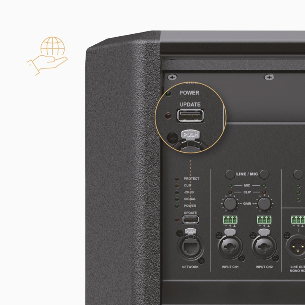 AUDAC VEXO115A/W 15 - dwudrożny głośnik aktywny - kolor biały