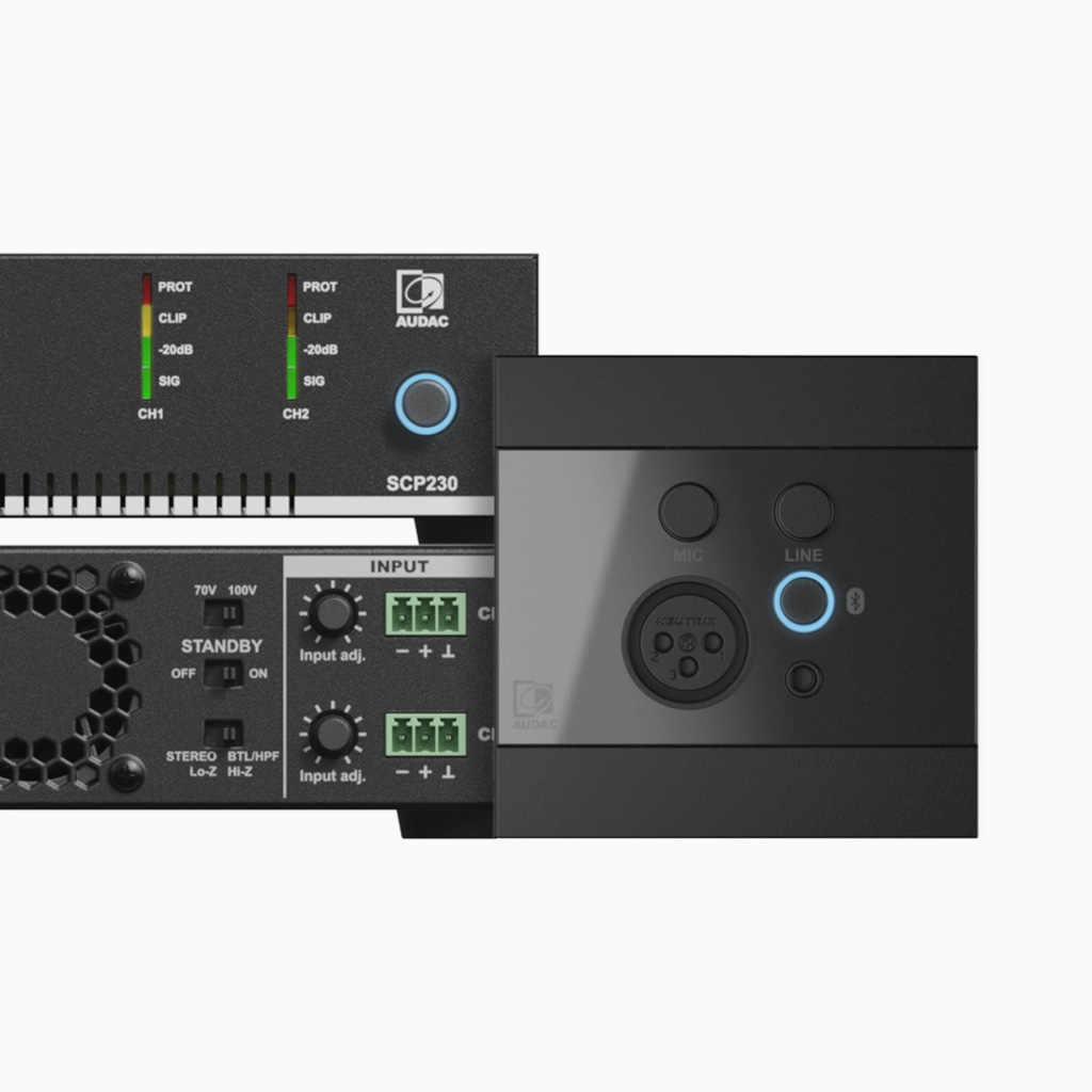 Audac SCP230 - Dwukanałowy wzmacniacz
