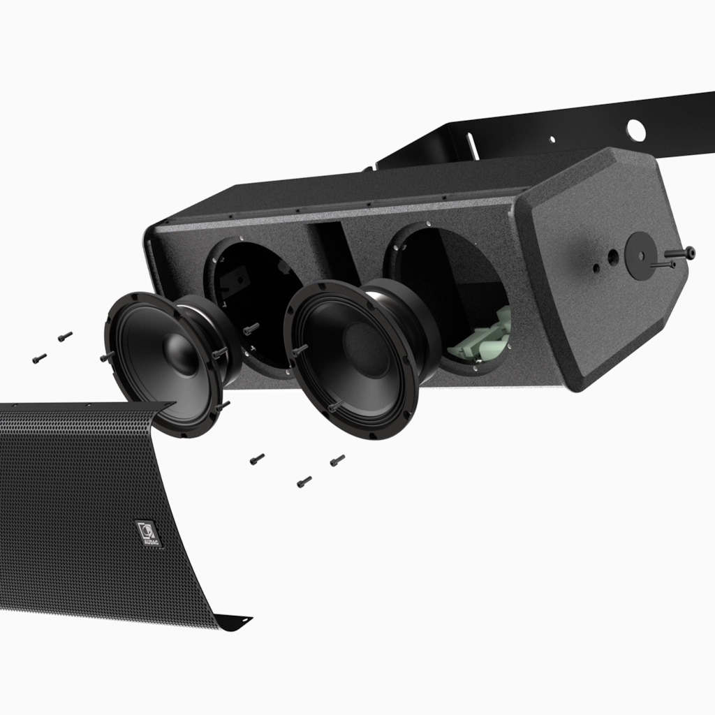 Audac VEXO208/B - Głośnik kompaktowy 3-drożny