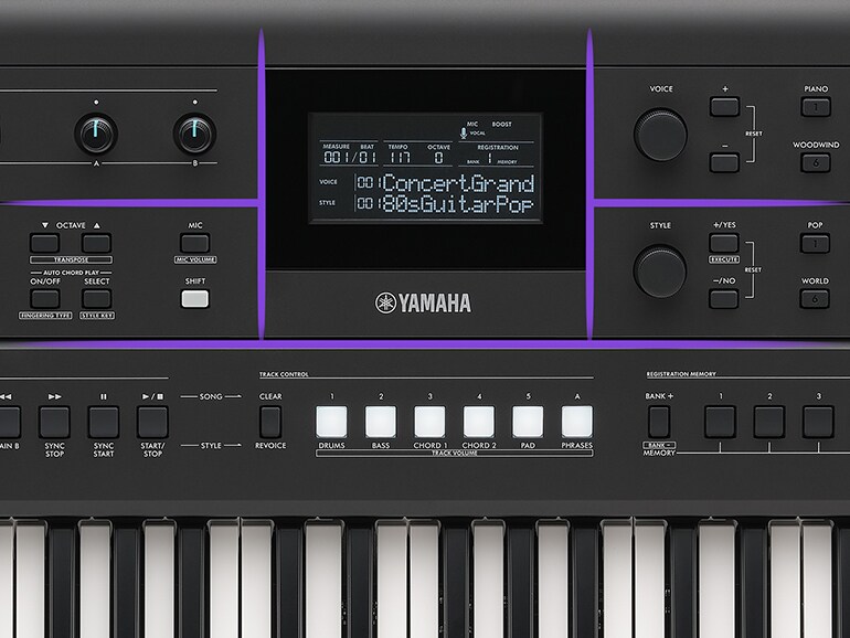 Yamaha PSR-E583 Panel GRID