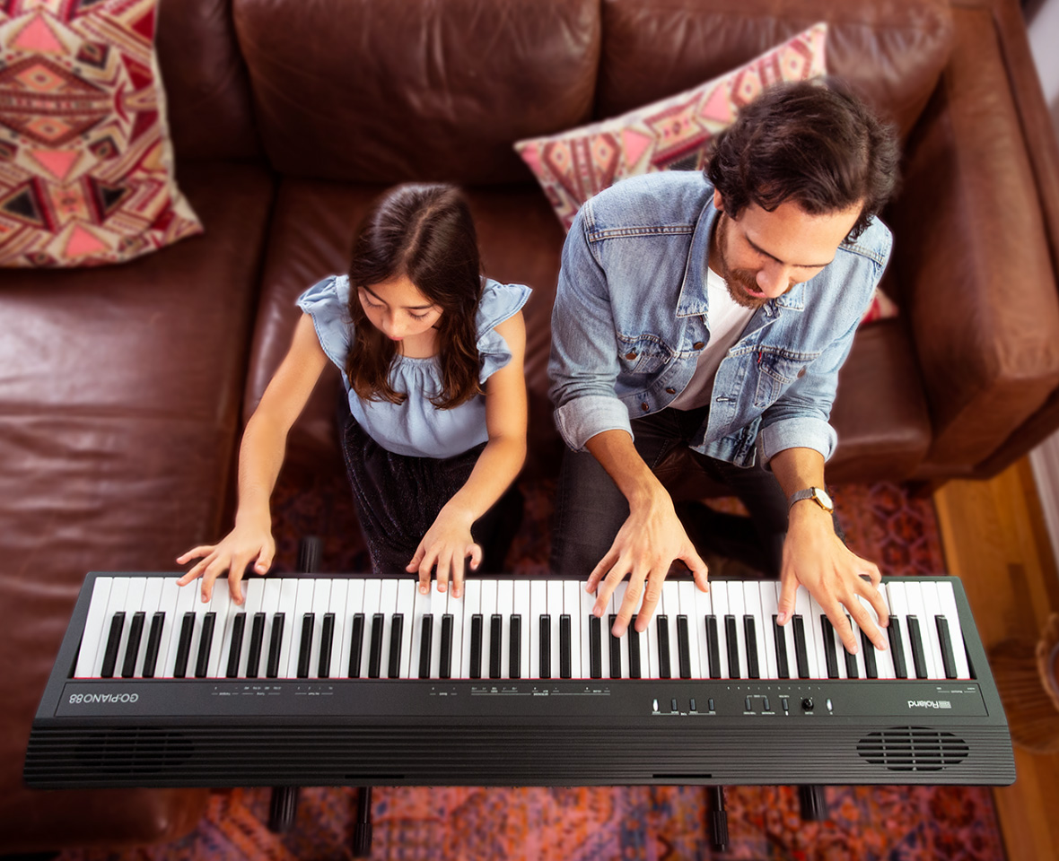 Pełnowymiarowe 88-klawiszowe pianino