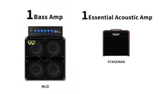 2 wzmacniacze basowe