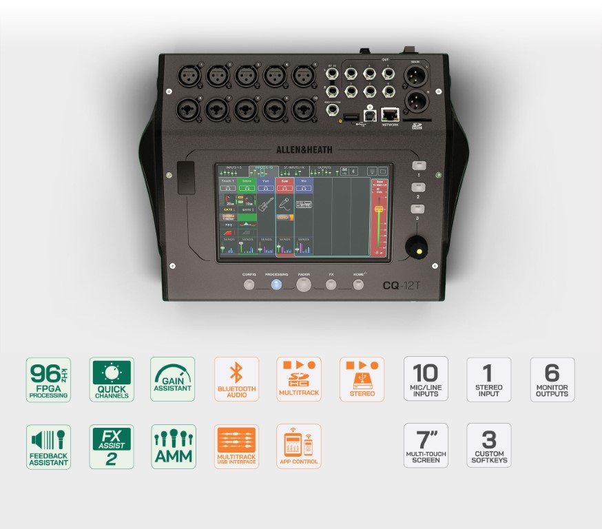 Allen & Heath CQ-12T Ultrakompaktowy mikser cyfrowy 