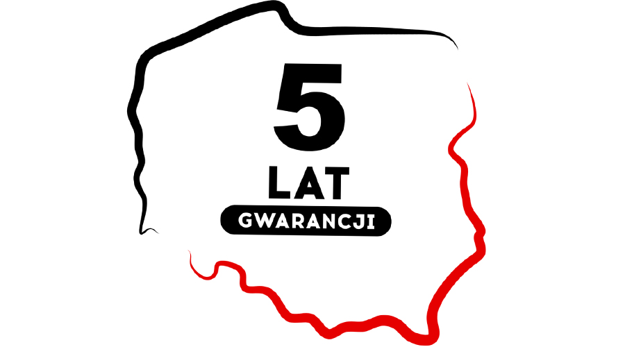 5-letnia gwarancja na topowe marki