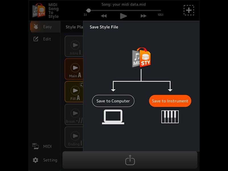 Yamaha Genso 2 Przekształcanie plików MIDI w spersonalizowany styl