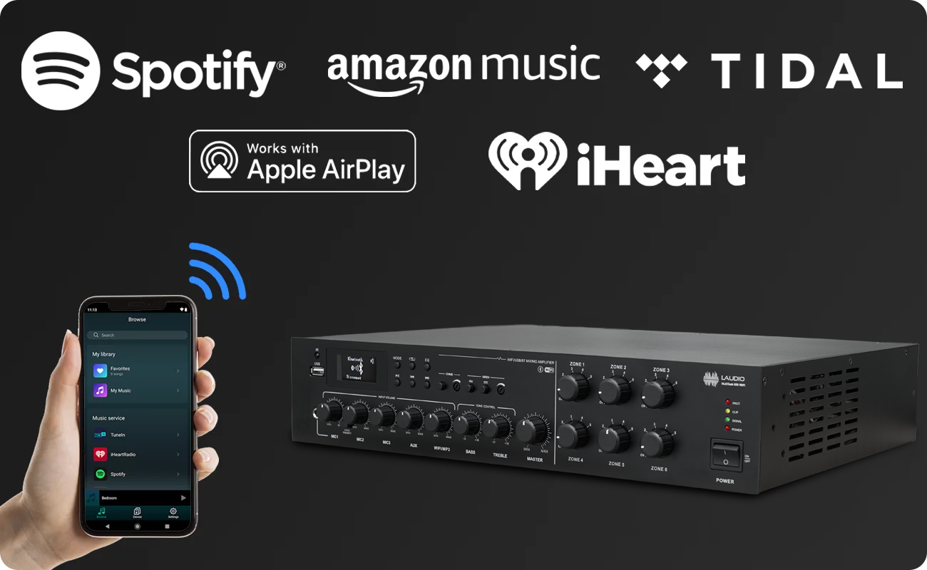 Nieograniczony dostęp do muzyki dzięki Wi-Fi