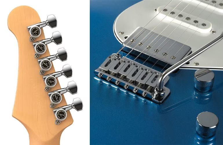Yamaha Pacifica Standard Plus Wysokiej jakości osprzęt Gotoh