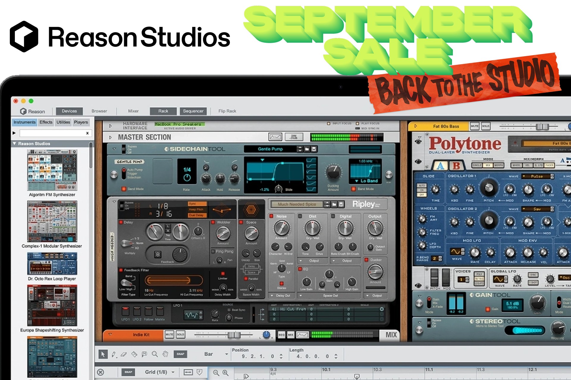 Wielka wrześniowa wyprzedaż produktów Reason Studios – najlepsze okazje roku