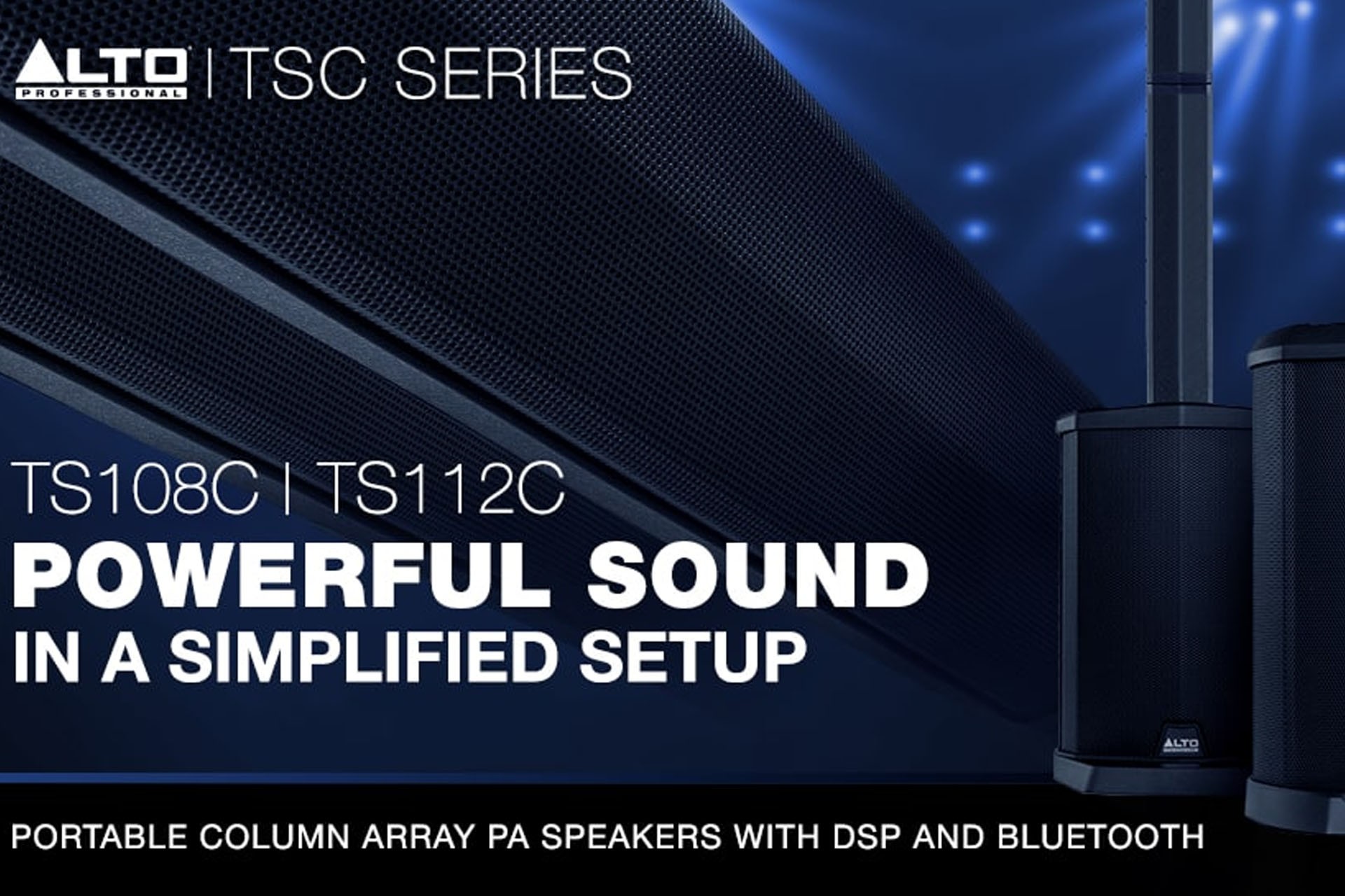 Nowość Alto Professional TS108C i TS112C – innowacyjne systemy słupkowe PA
