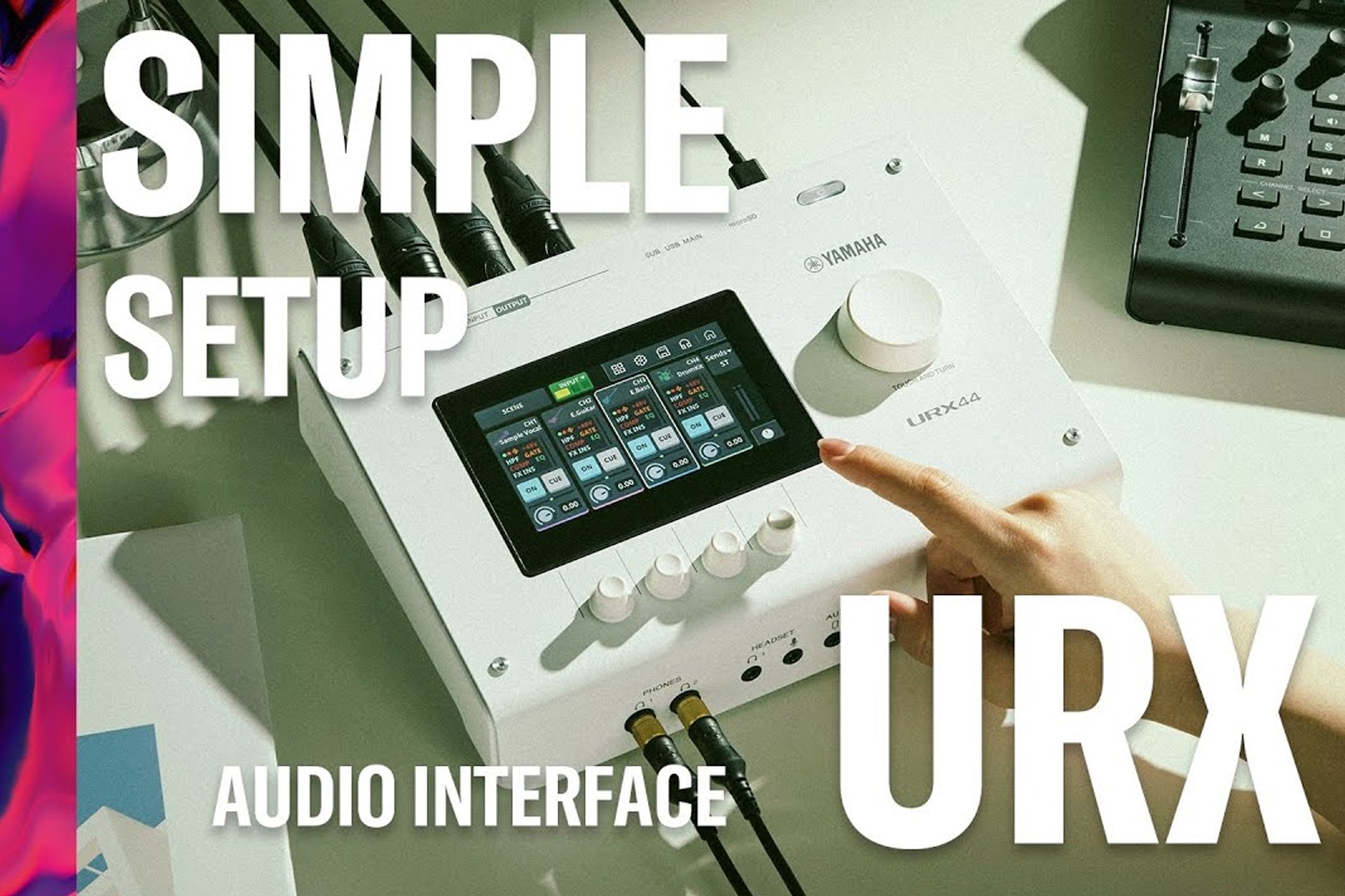 Nowe interfejsy audio Yamaha URX – modele URX22, URX44 i URX44V w białej i czarnej wersji kolorystycznej