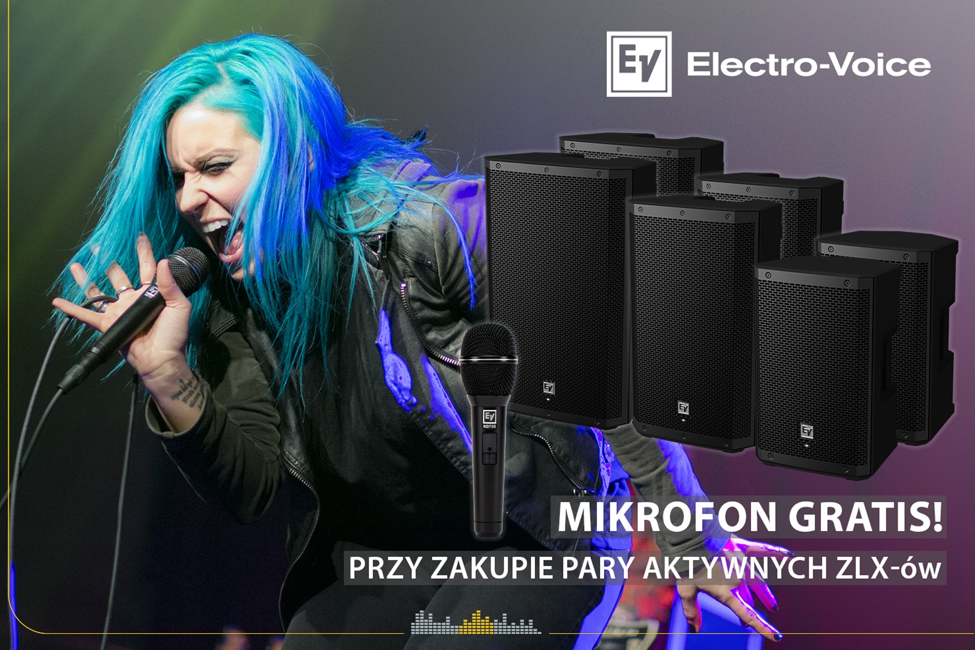 Promocja Kolumn Głośnikowych Electro-Voice ZLX-G2 + Mikrofon ND76S Gratis