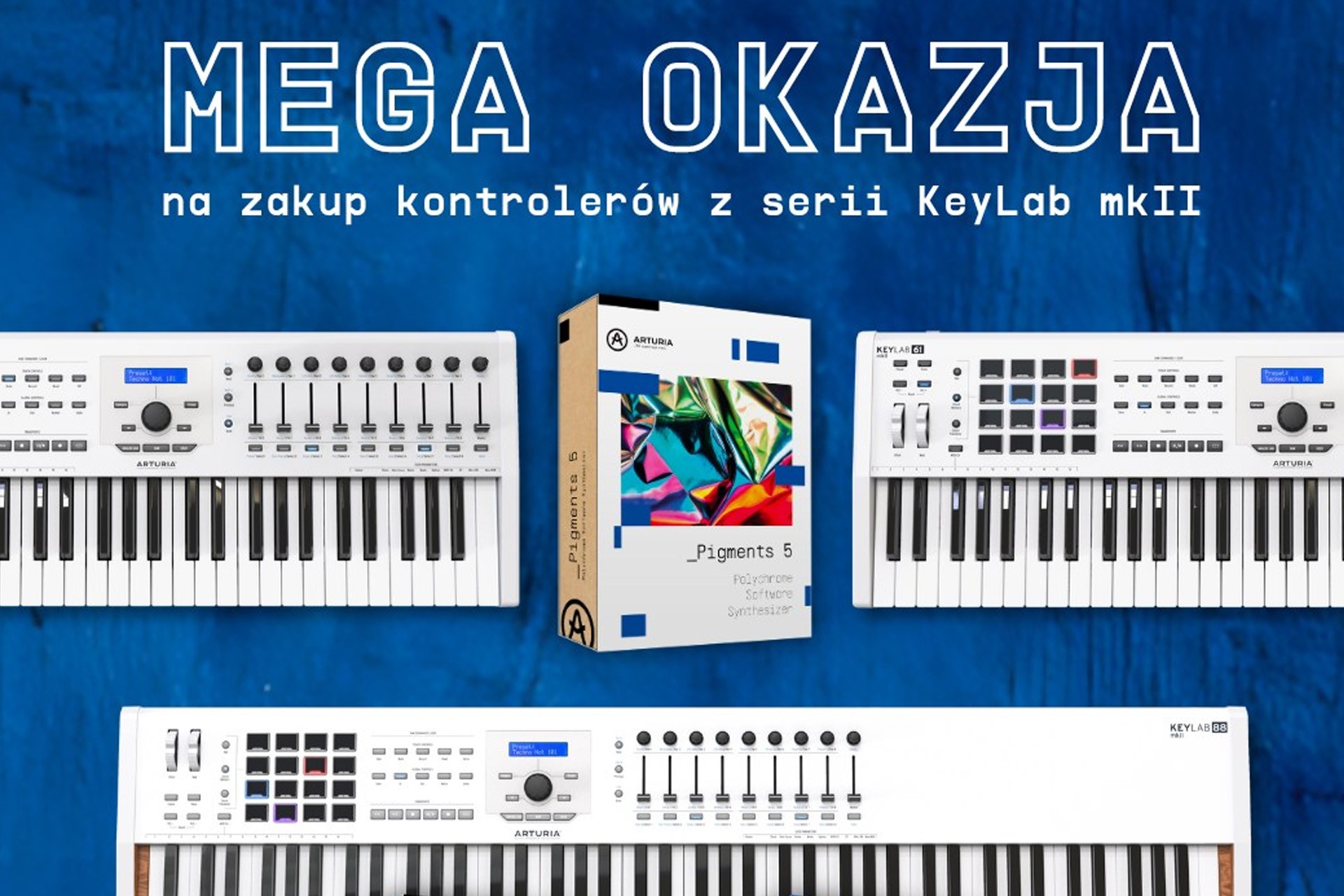 Promocja: Arturia Keylab 88 MKII + V Collection 9 + Pigments GRATIS