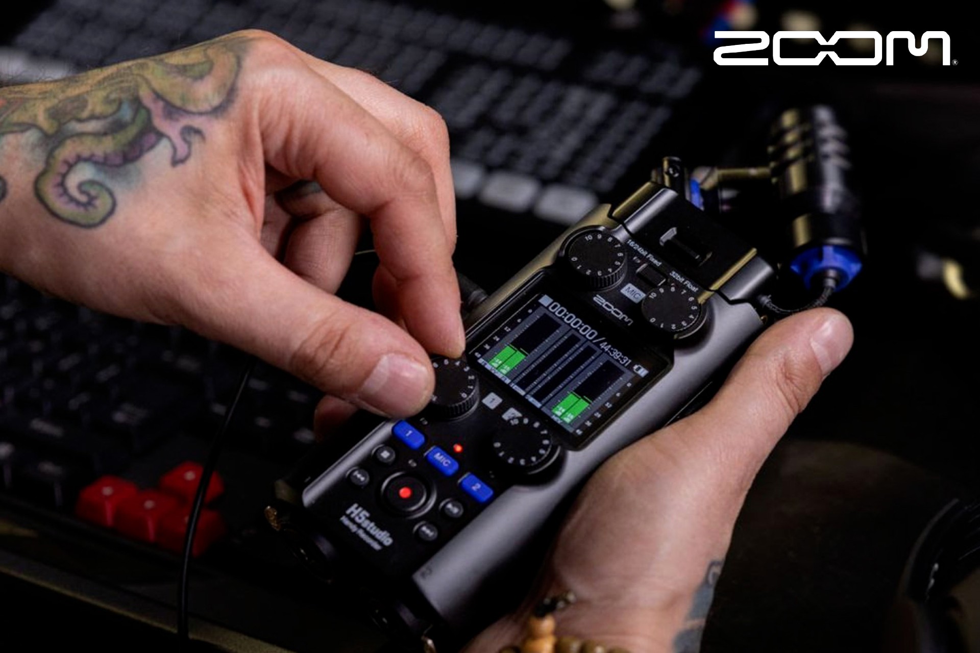 Rejestrator cyfrowy Zoom H5 Studio – Profesjonalne narzędzie do nagrań audio