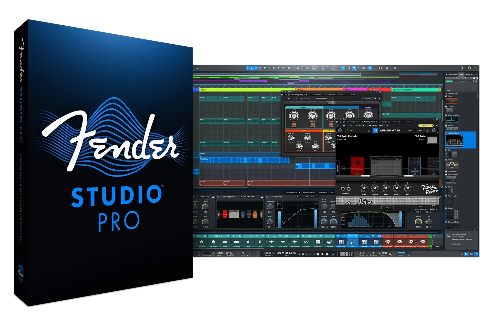 Nowy Program DAW Fender Studio Pro – klasyczny workflow PreSonus wzbogacony o potężne funkcje